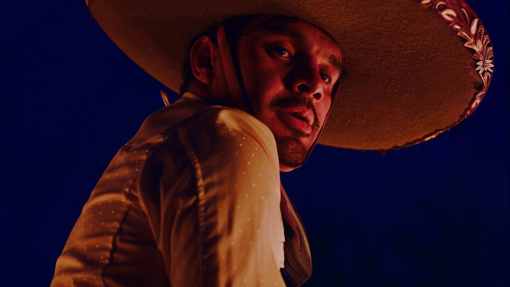Noe Margarito Zaragoza appears in a film still from the 2026 documentary Jaripeo