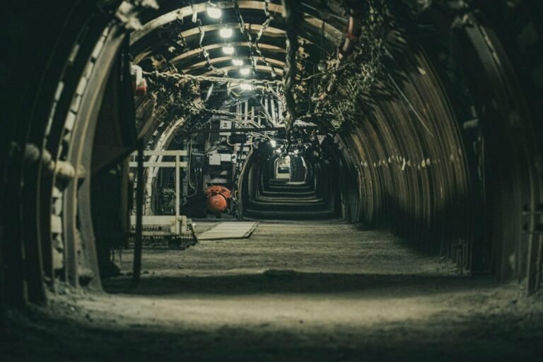 A shadowy underground passage conveys the claustrophobic survival horror of Resident Evil